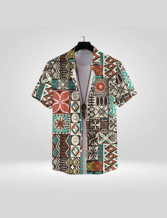 Camisa Estampada Abstracta